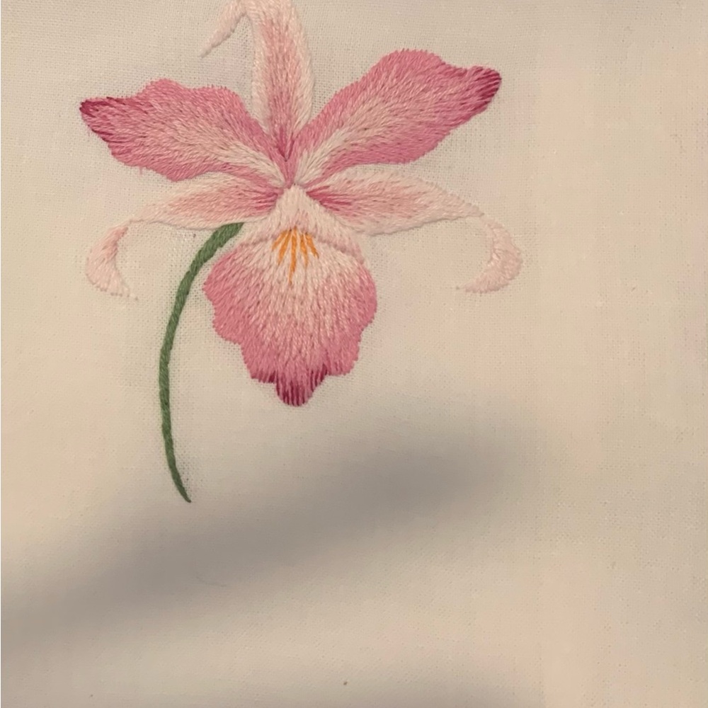 Orchid Gala Handtowel by Henry Handwork
